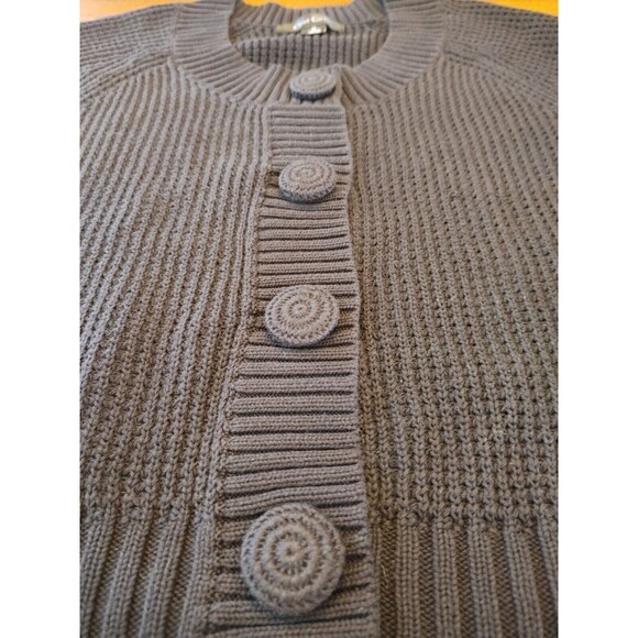 Summer Coastal Vintage Black Knit Sweater Covered Buttons. VGC - Picture 3 of 5
